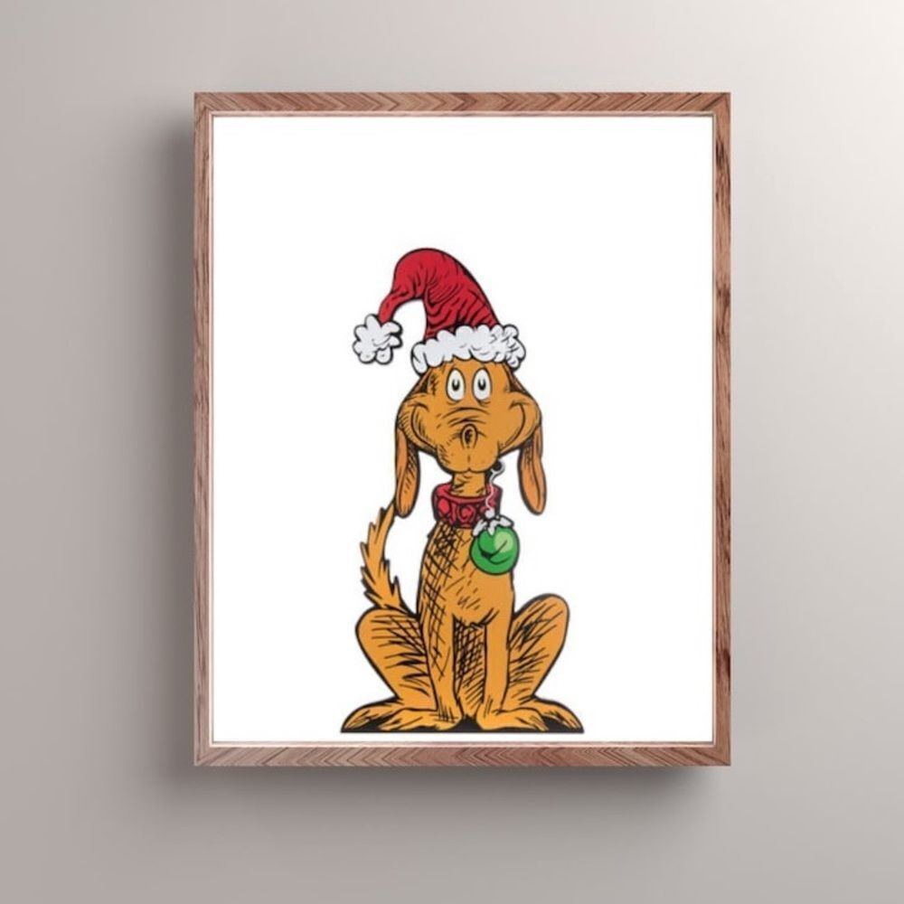 The Grinch Max Dog Print